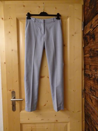 Melierte hellblaue H&M Hose Gr. 34 / XS - 260513