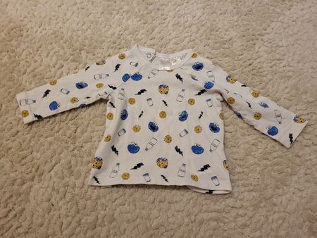 Langarmshirt Gr. 86 mit Cookie Monster Motiv