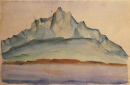 Mystisch anmutendes Aquarell vom Pilatus Stil E.Nolde
