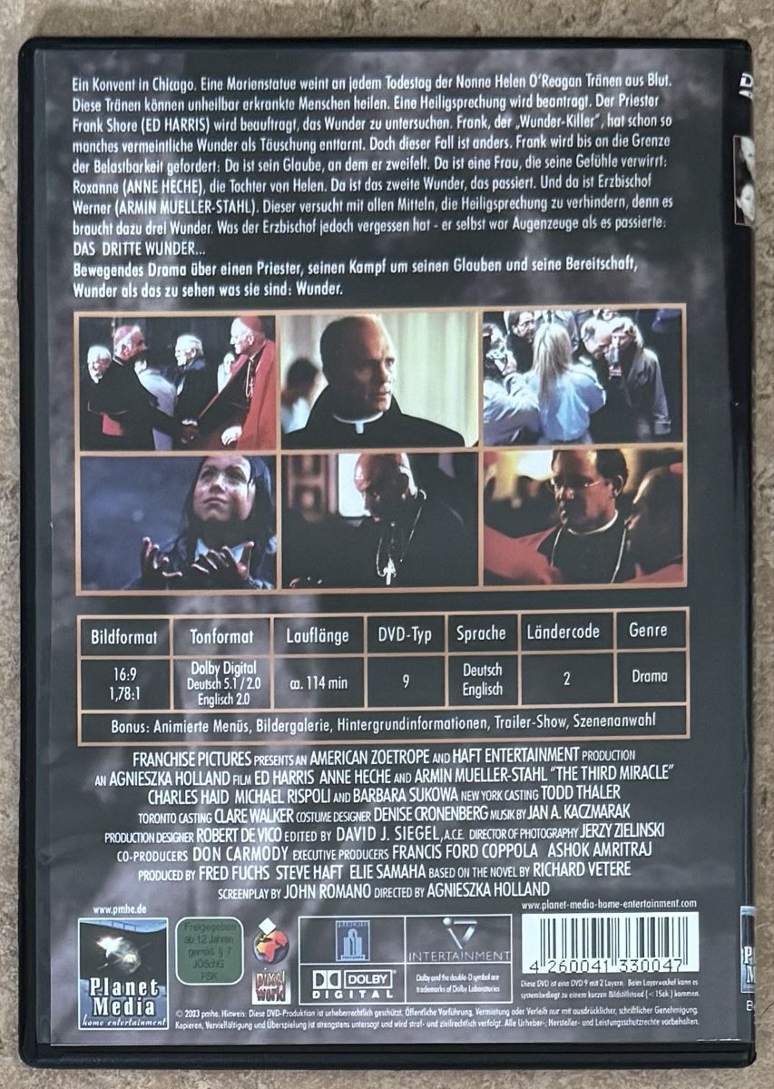 Alle DVDs: DAS DRITTE WUNDER  – Neu (gemäss Beschreibung) aus Dietikon von AndreaSch01 1