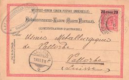 ÖSTERREICHISCHE POST CONSTANTINOPEL - Postkarte 1903