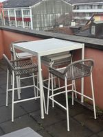 Ikea Bartisch Segerön Outdoor Garten mit 4 Barhockern