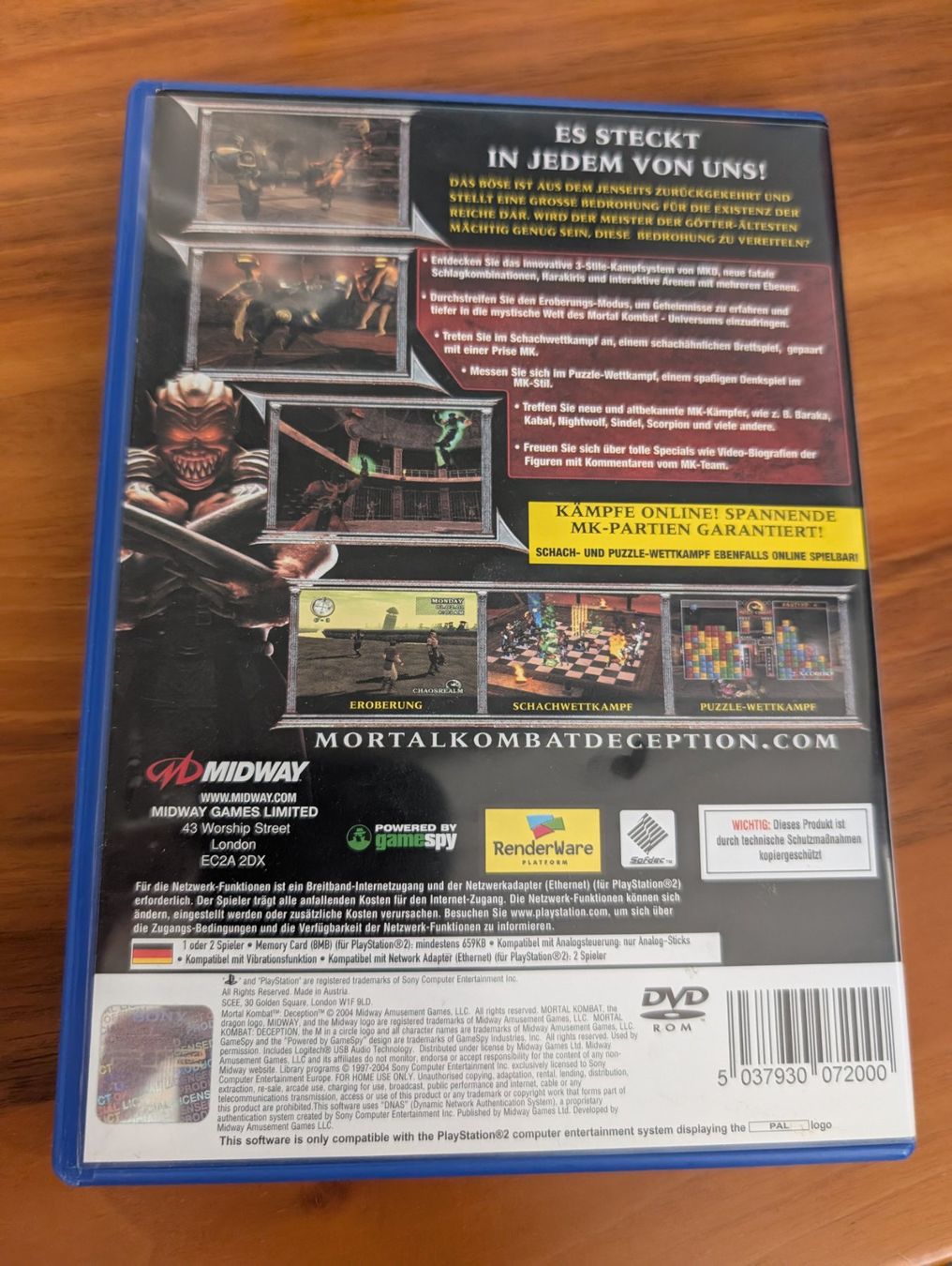 Sony Giochi: Mortal Kombat Deception Playstation 2 Game – Usato da Hünenberg See venduto da SpecialEditionGaming 1
