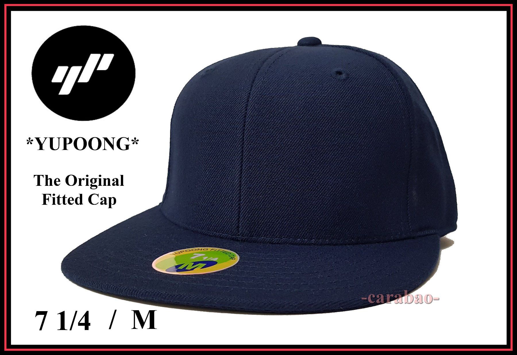 Copricapi, berretti & cappellini: Original YUPOONG Fitted Cap / Dunkelblau / Gr. M – Nuovo (secondo la descrizione) da Winterthur venduto da -carabao-