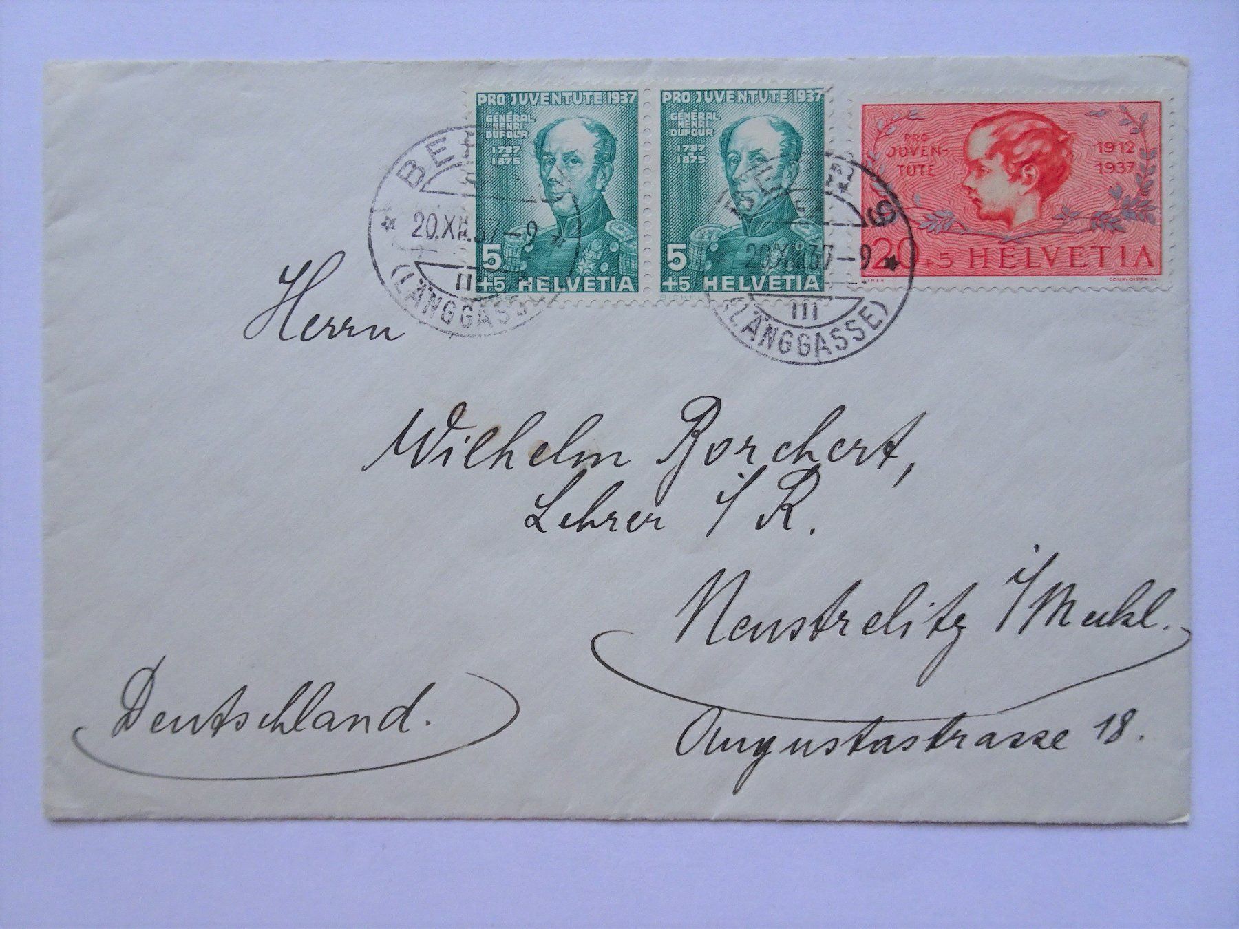 Alle Briefmarken: 1937 – Gebraucht aus Aadorf von Chnorli-Furz