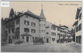 Flims - Post u. Hotel Segnes - Postkutsche