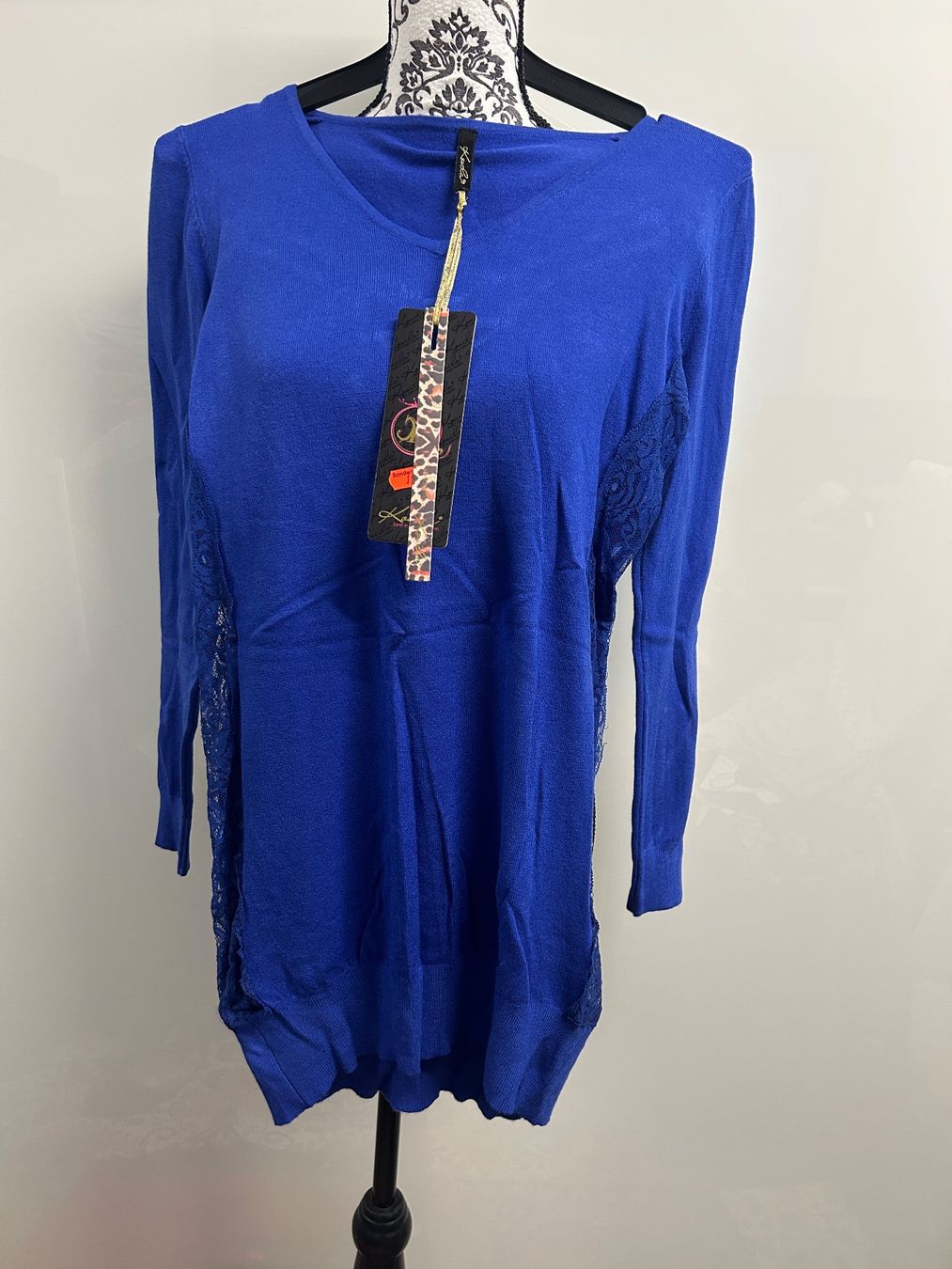 Maglioni & Felpe: Pullover Lang Figurbetont blau one size Neu – Nuovo e nell'imballaggio originale da Regensdorf venduto da Spyke55