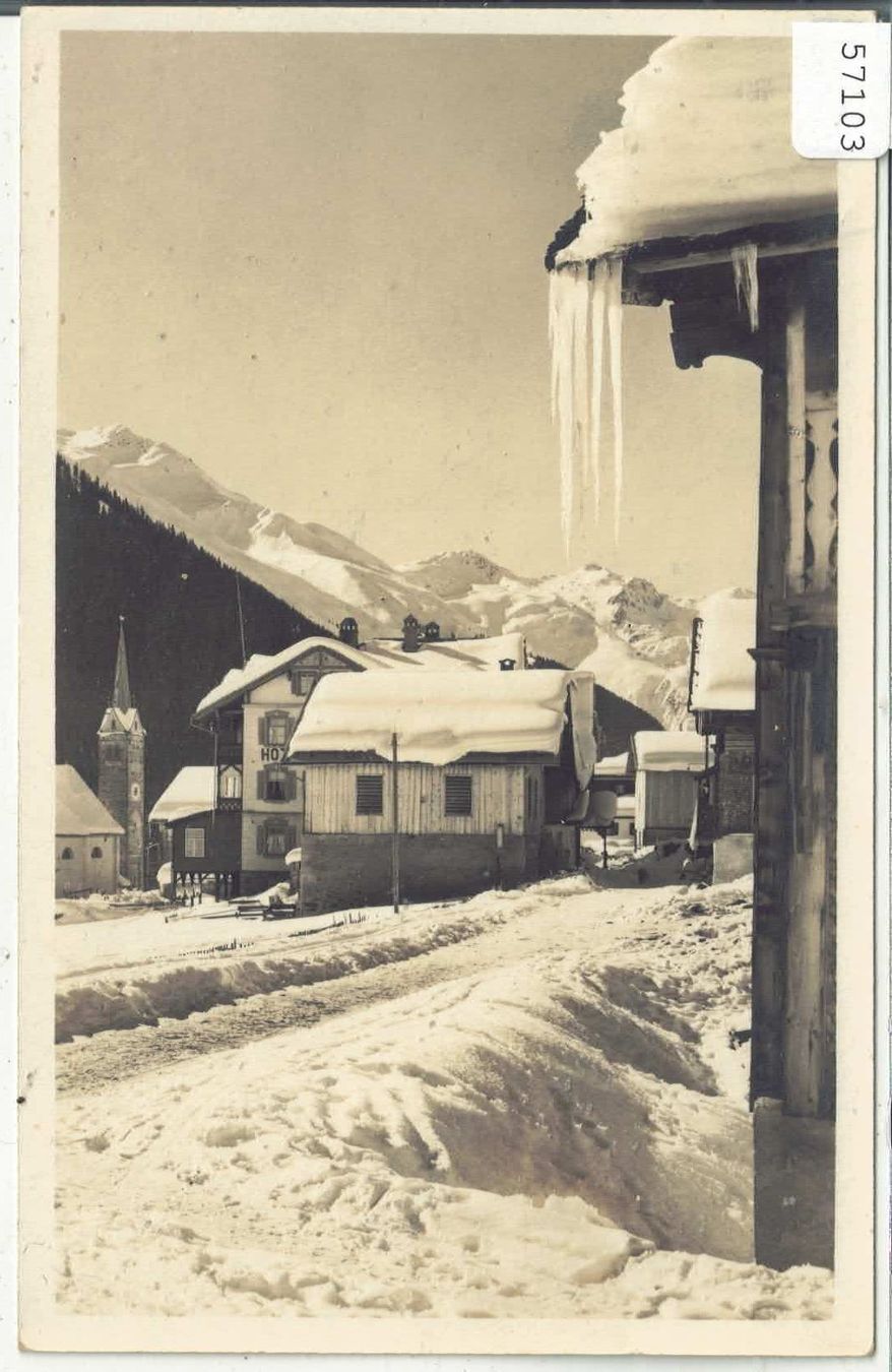 Cartoline postali: Sedrun - Dorfpartie im Winter – Usato da Ettingen venduto da Kartenplanet