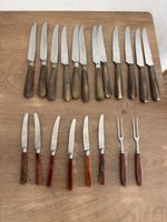 Antikes 20-teiliges Messer- und Besteckset