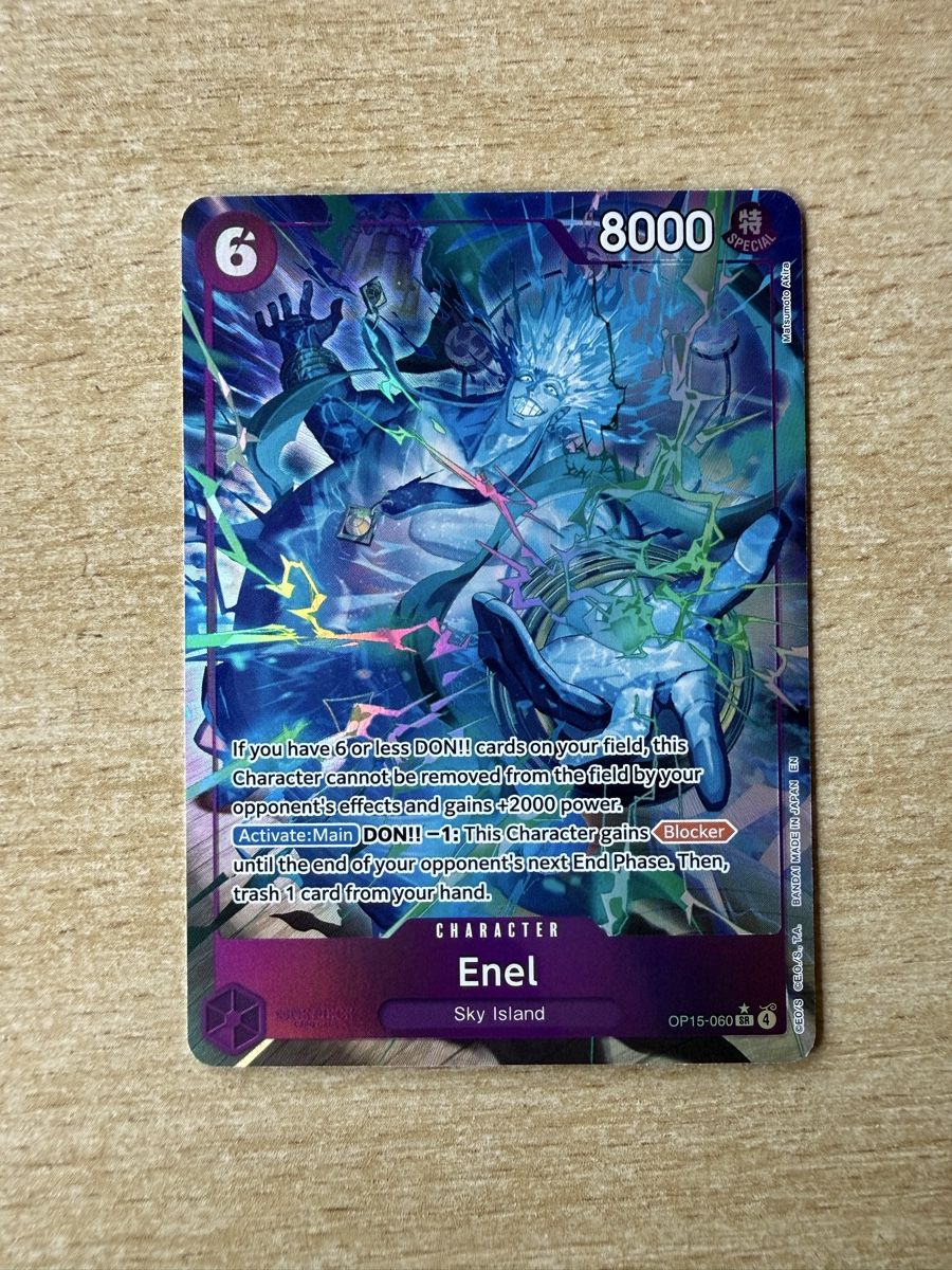 Bandai Carte collezionabili: Enel - OP15-060 - Top Zustand!! – Nuovo (secondo la descrizione) da Russikon venduto da fla_9nw2