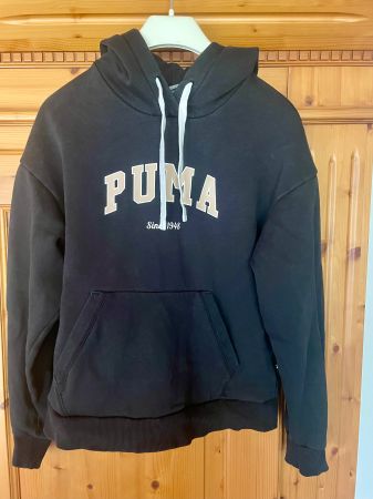 DAMEN PUMA Kapuzenpulli / Hoodie / Pullover Schwarz - Gr XS