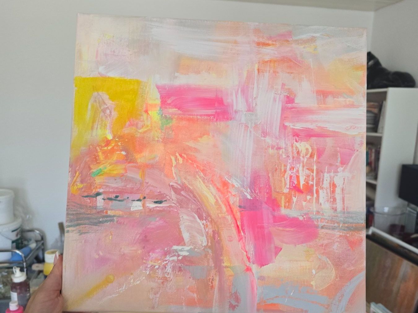 Tableaux: Neonbild Gemälde auf Leinwand 40 cm, Unikat!!! – Neuf avec emballage d'origine à Beinwil am See par Superchance 2