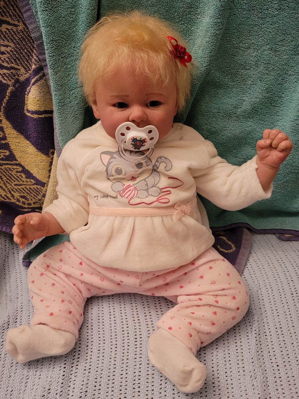 Reborn Bambole: Süsses blondes Reborn Baby – Nuovo (secondo la descrizione) da Windisch venduto da mku_gt55 5