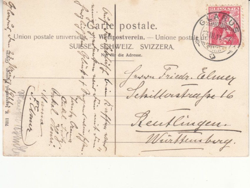 Cartoline postali: Obersee 1911 – Usato da Bürglen TG venduto da StampGraf 1
