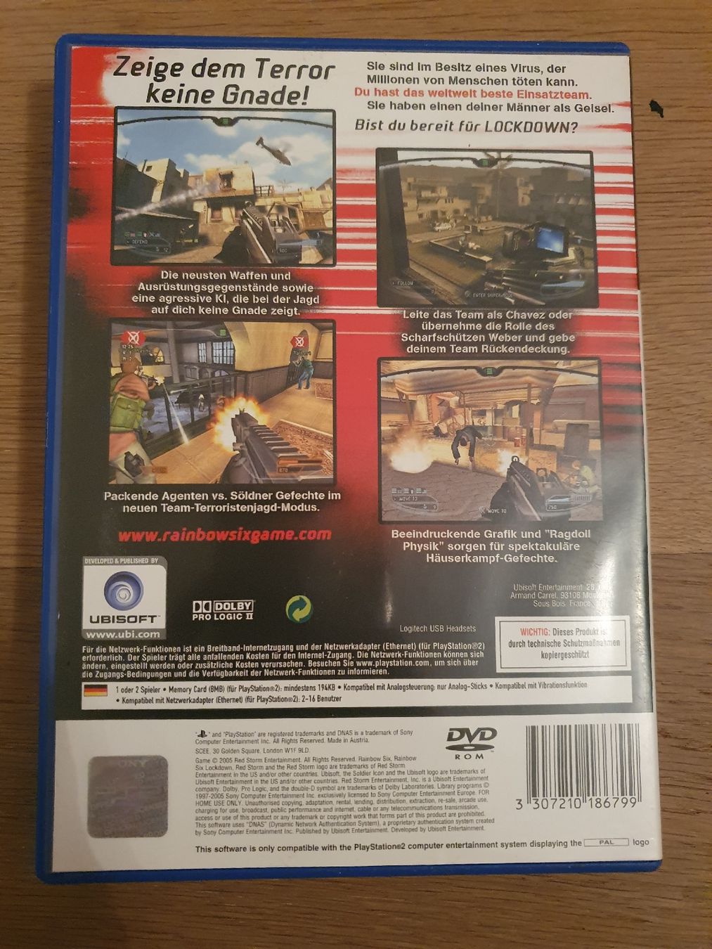 Giochi: Playstation 2 PS2 Rainbow Six  Lockdown – Usato da Uster venduto da Mooreas 2