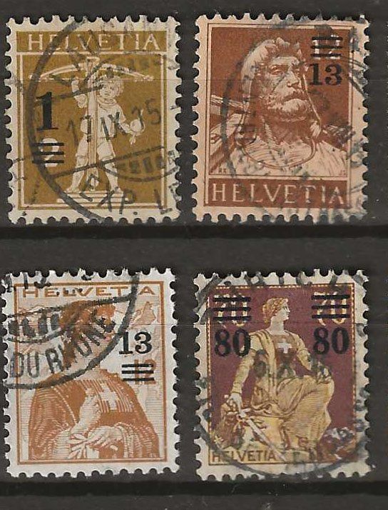 Tutti i francobolli: CH132 - Emission prov. 1915  obl. – Usato da Trélex venduto da Phil_Albert