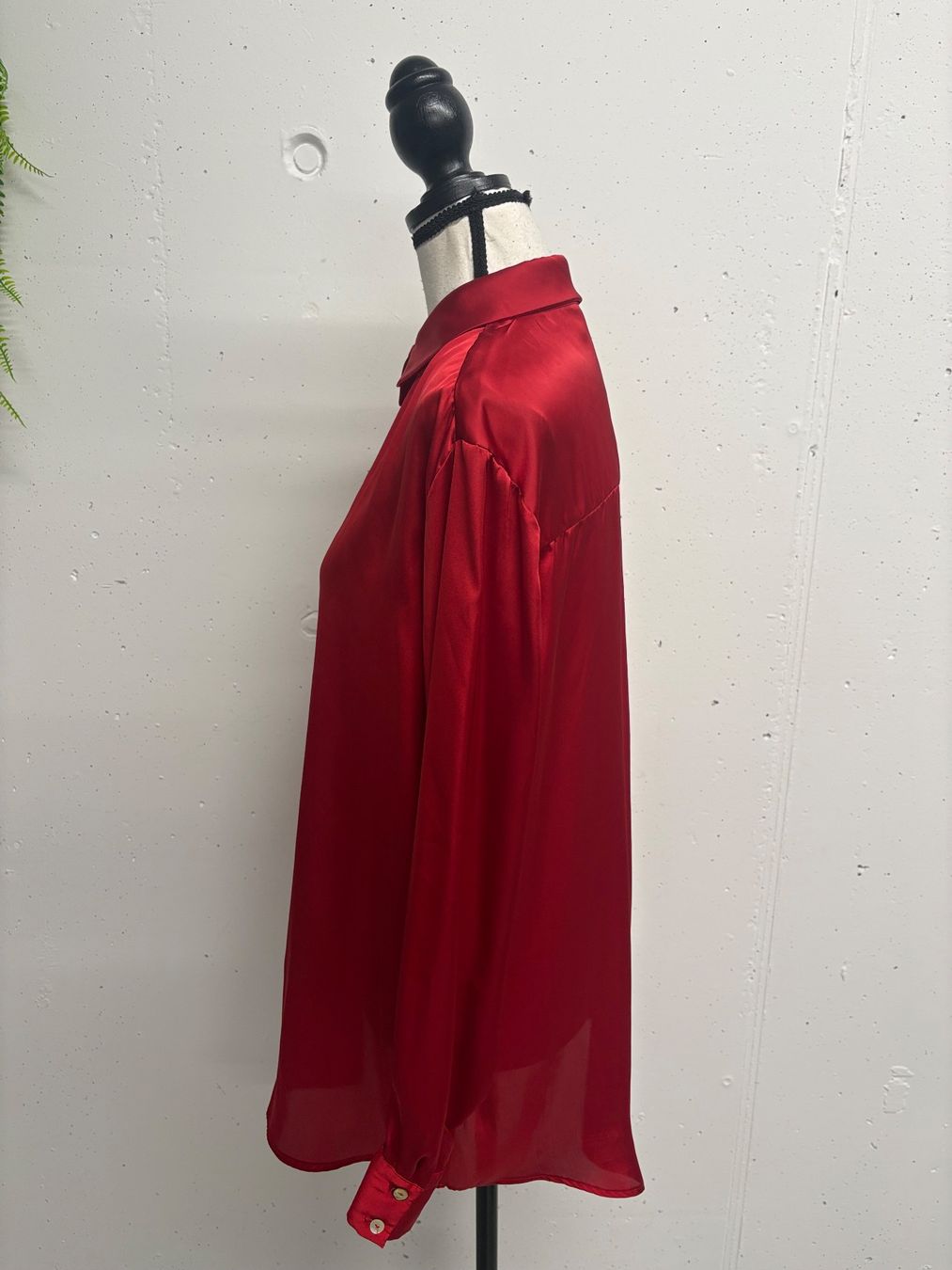Zara Camicette: Zara Satinbluse Gr. S rot Bluse – Nuovo (secondo la descrizione) da Regensdorf venduto da sec_l5cr 1