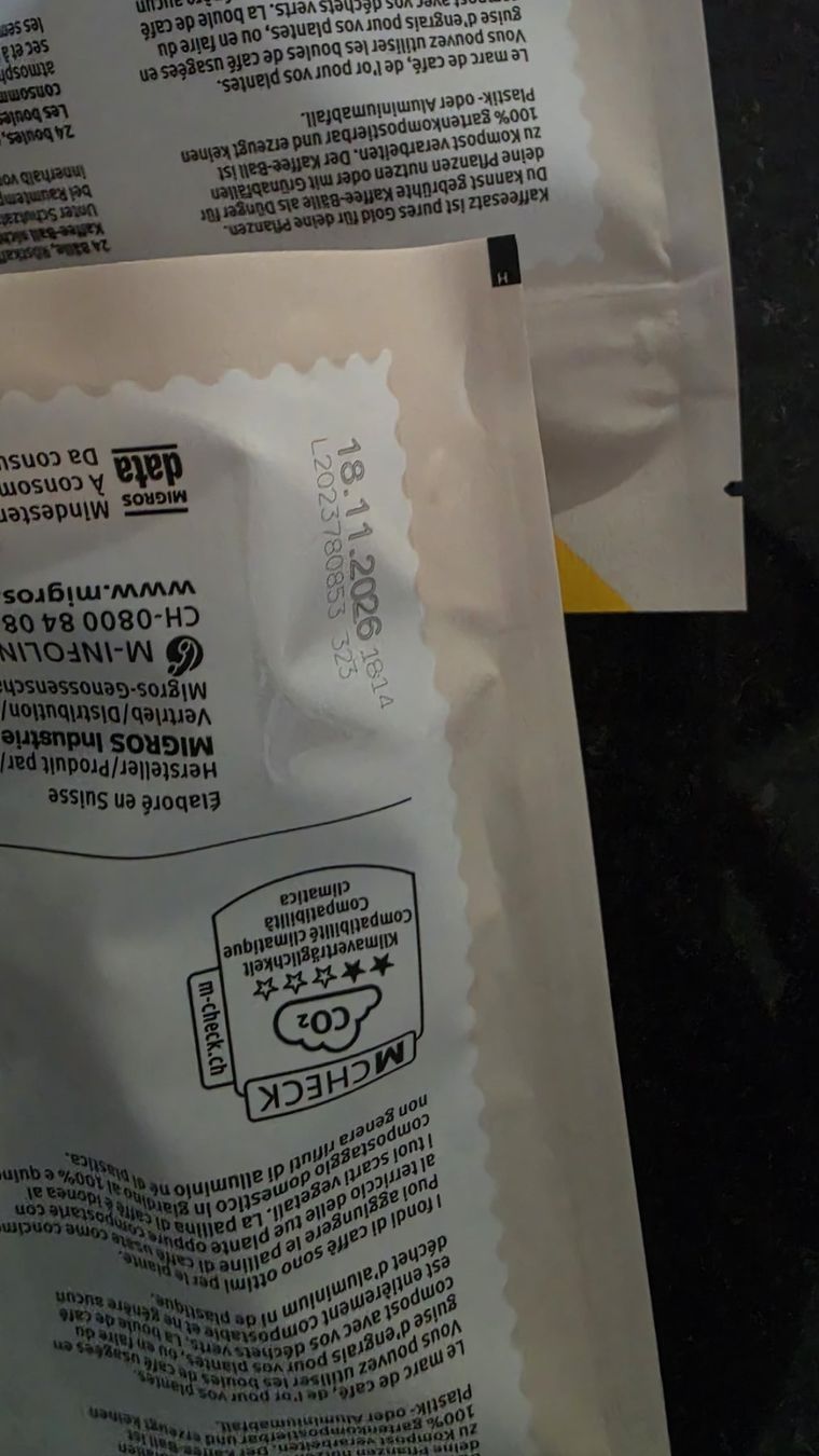 Migros Cibi & Specialità: Coffee B (Coffee Balls) ungeöffnet – Nuovo e nell'imballaggio originale da Frick venduto da chr_tmt9 3