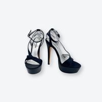 Schwarze plateau Sandals in Gr. 35