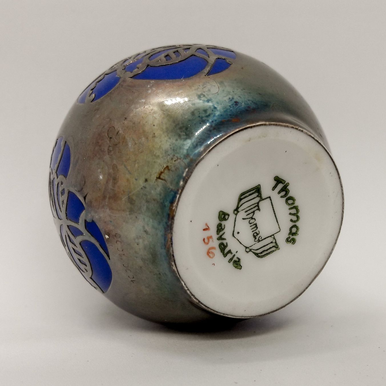 Thomas Vasi & Recipienti: Thomas Art deco mini Vase Silberauflage silver overlay – Usato da Tavannes venduto da Brocashop 3