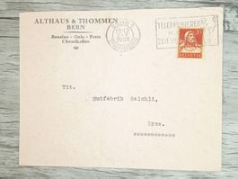 TR20 Enveloppe + Timbre Suisse 1928