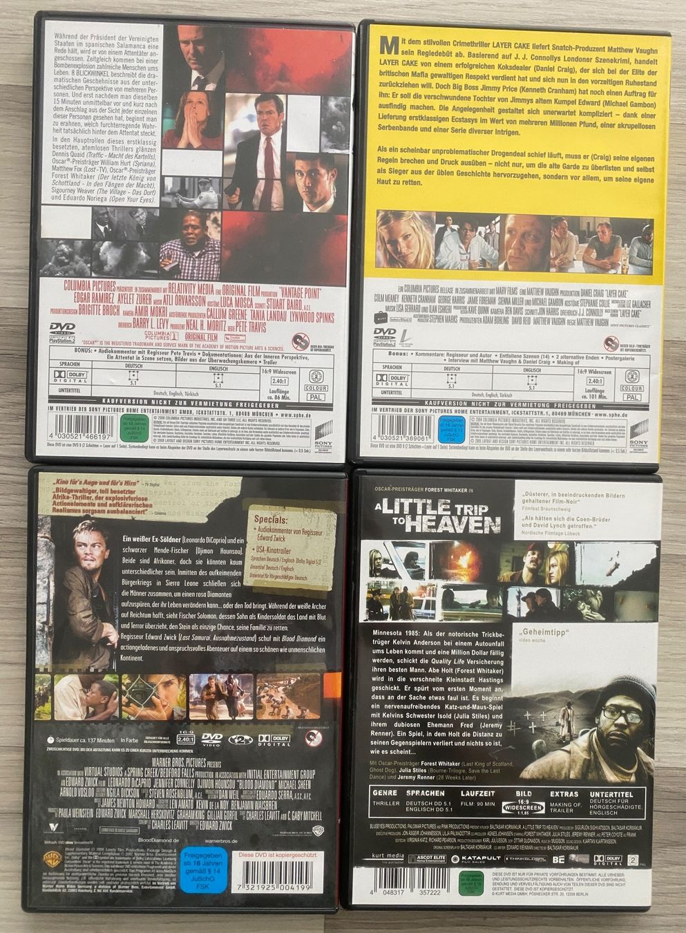 Tutti i DVDs: DVD-Sammlung mit 9x Top-Filmen/Thriller – Usato da Zürich venduto da Kloeschen78 1
