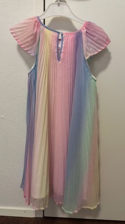 H&M Chiffon Kleid Regenbogen Gr. 134 Sommerlich leicht!