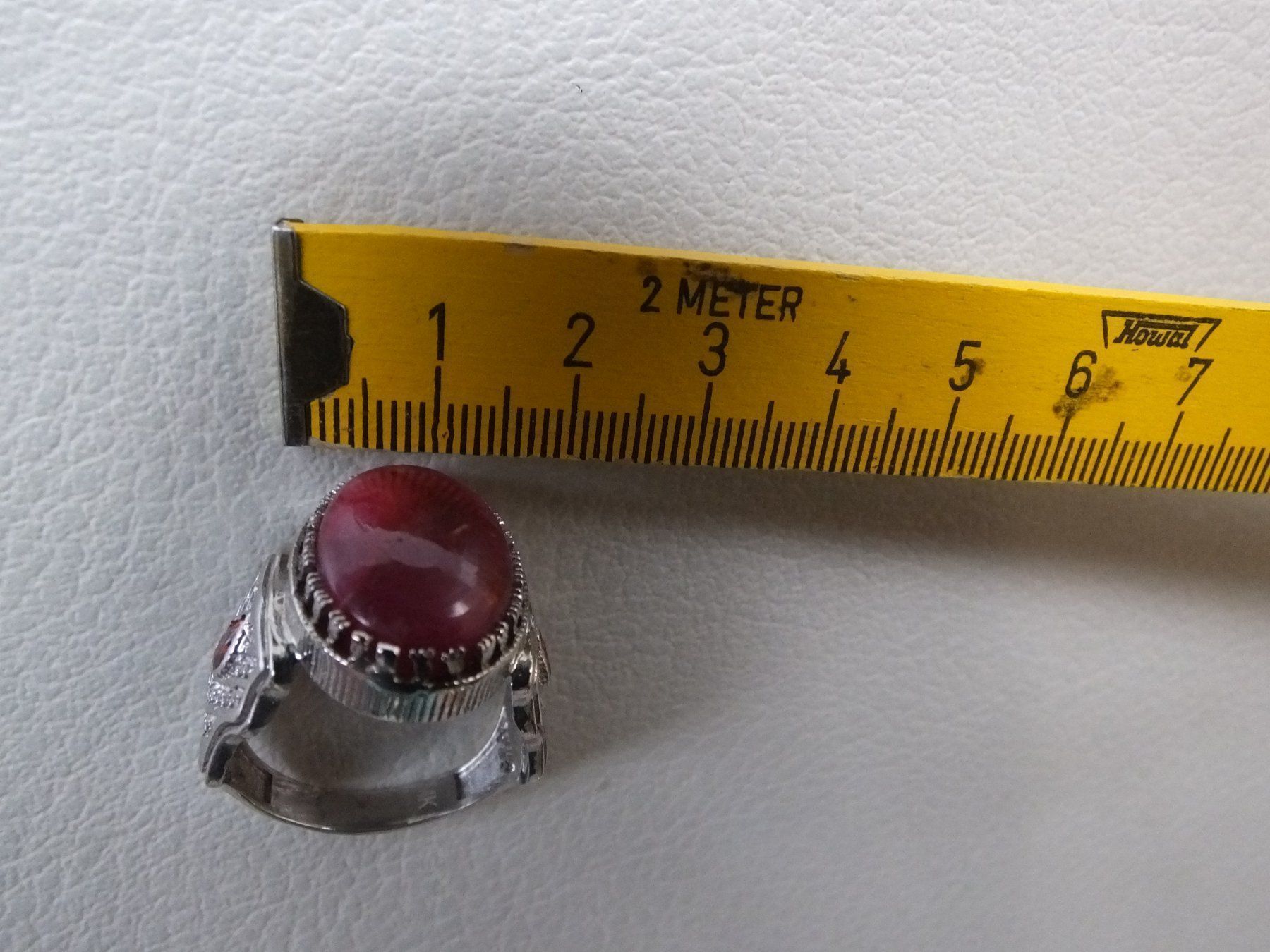 Anelli: Herrenring mit Echtem RUBIN Stein – Nuovo e nell'imballaggio originale da Unterentfelden venduto da l654321a 7