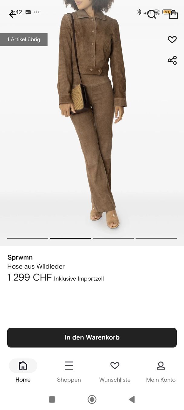 Pantalons: SPRWMN Wildlederhosen NEU – Neuf (Voir description) à Erlenbach ZH par nlh 1