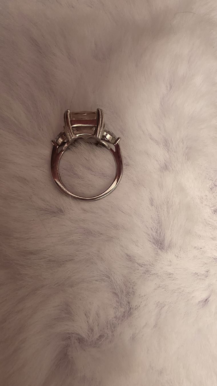 Ringe: Silber Ring mit rosa Stein – Gebraucht aus Widen von kev_f5vk 2