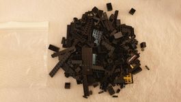 Sortierte LEGO-Teile, Schwarz, Grau und Hellgrau