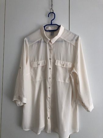 Leicht transparente Frühlingsbluse, H&M, 44
