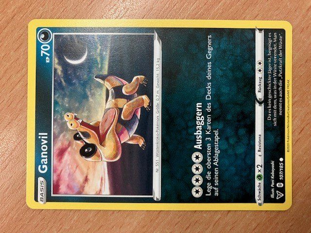 Pokemon Ganovil 107/185 c Kaufen auf Ricardo