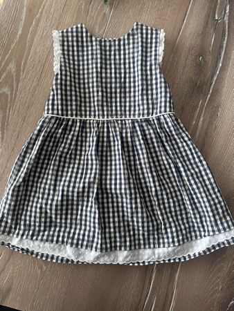 Sommerkleid Gr. 104/110 karriert, süss ☀️💙
