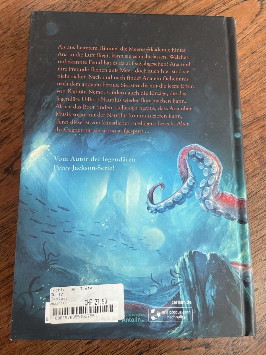 Libri: Rick Riordan Tochter der Tiefe – Usato da Zürich venduto da Mothai 1