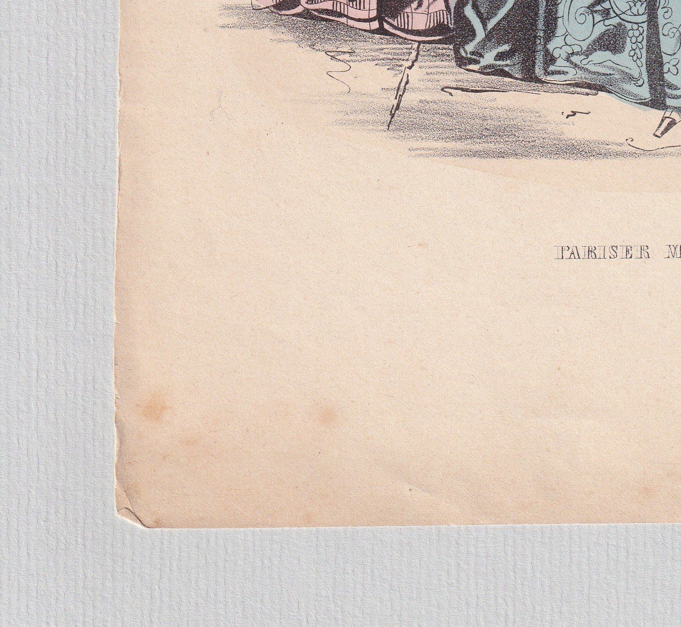 Incisioni: MODE, BIEDERMEIER, LITHOGRAPHIE 1843 – Usato da Grüningen venduto da Kartensammler 2