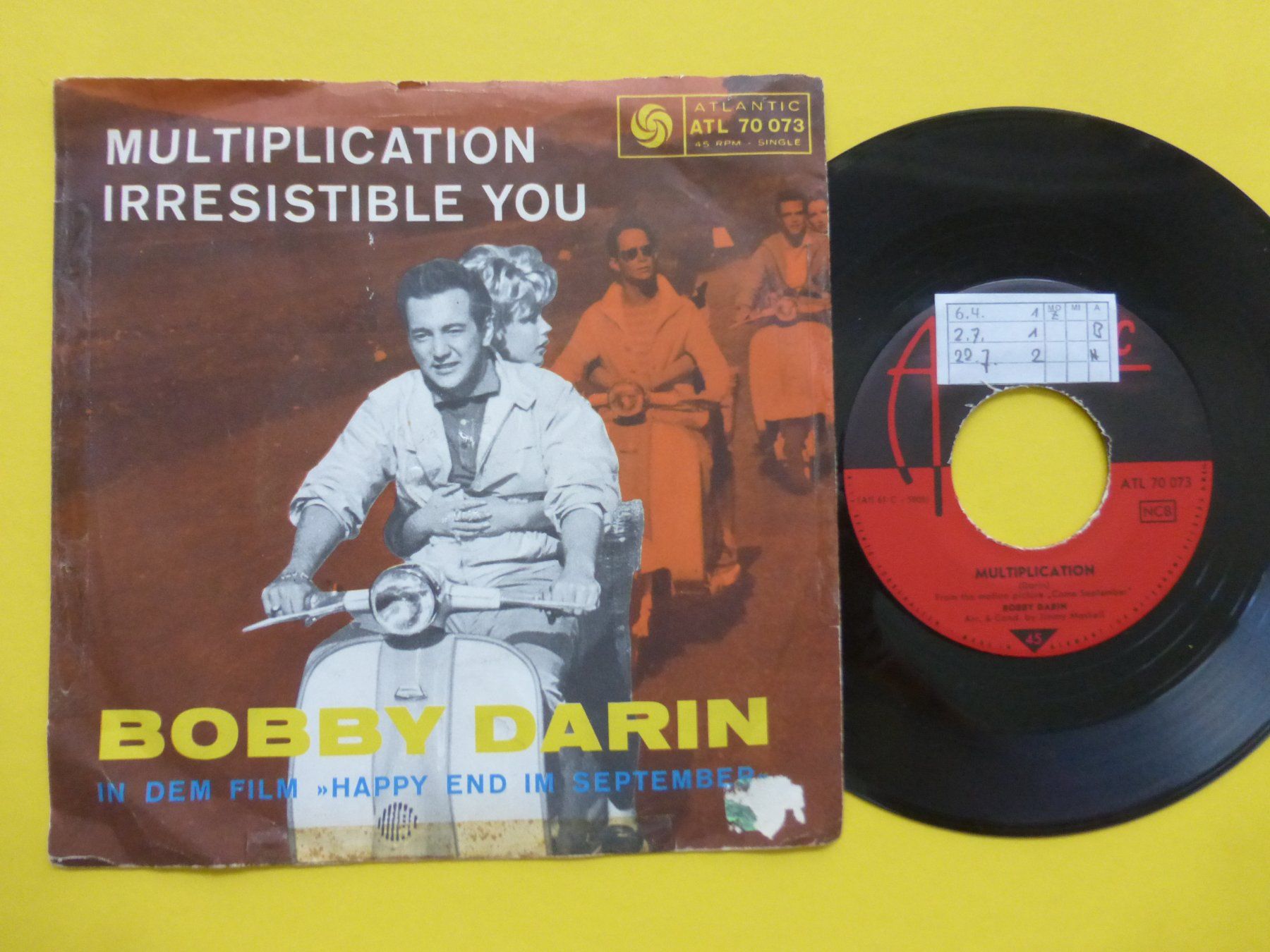 Dischi in vinile: Bobby Darin – Multiplication / Irresistible You – Usato da Zürich venduto da Swiss57