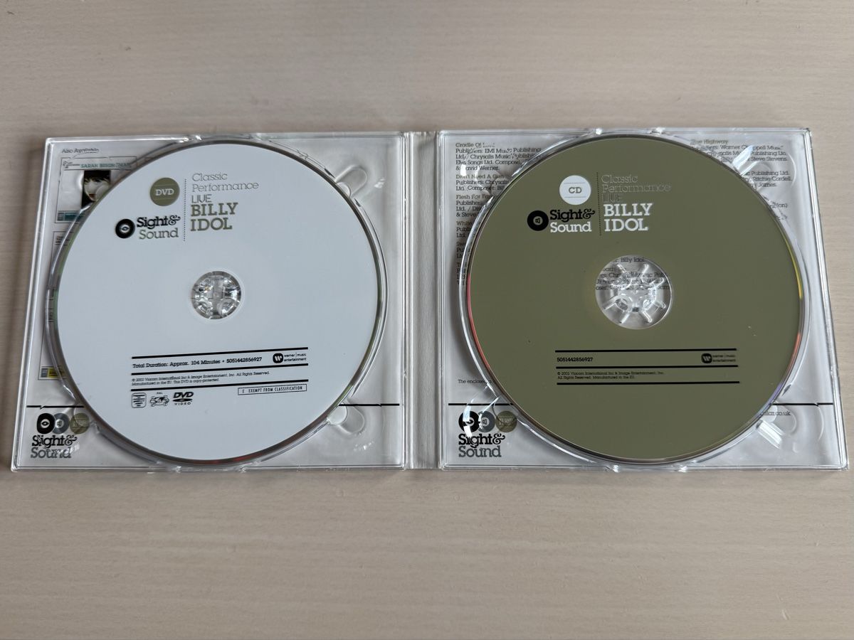 CDs: Billy Idol Classic Performance LIVE CD/DVD – Gebraucht aus Oberried Brienz von Chyara 2