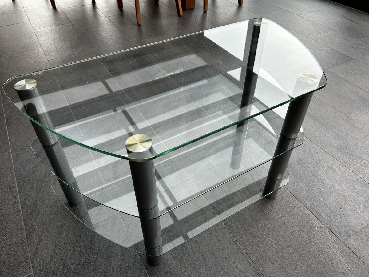 Mobili TV: Salontisch TV 3-Platten Glas schön – Nuovo (secondo la descrizione) da Hefenhofen venduto da Bierinder 3