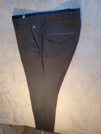 Club of Gents Herren Stoffhose Gr. 33/34 Schwarz Dresshose