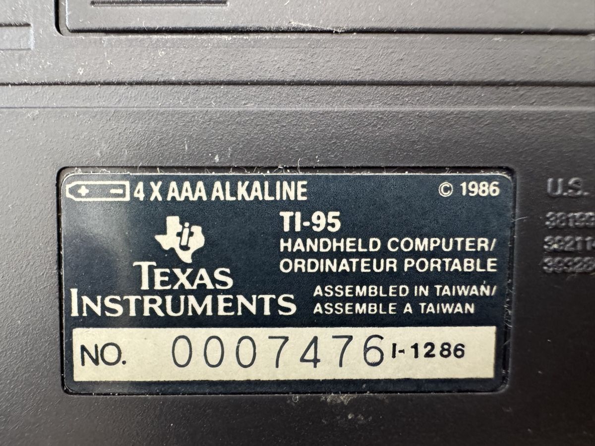 Texas Instruments Calcolatrici tascabili: Texas TI- 95 Taschenrechner – Usato da Reigoldswil venduto da pet_dj8f 2