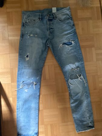 Coole Used-Look Jeans, hellblau, Grösse 32/32, Top Zustand