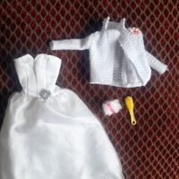 Barbie Hochzeitskleid Abendkleid mit Zubehör