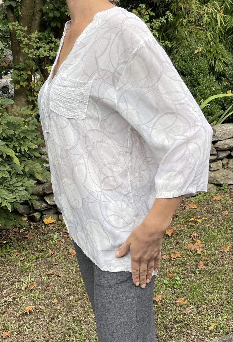 Camicette: Chic camicia di viscosa con paetten-S/M – Nuovo (secondo la descrizione) da Gordevio venduto da LanaZimm 2