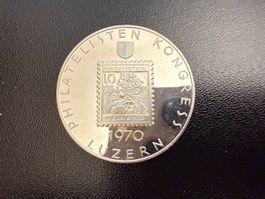 Gedenkmuenze 1970 Luzern Philatelisten Kongress 80 Jahre ...