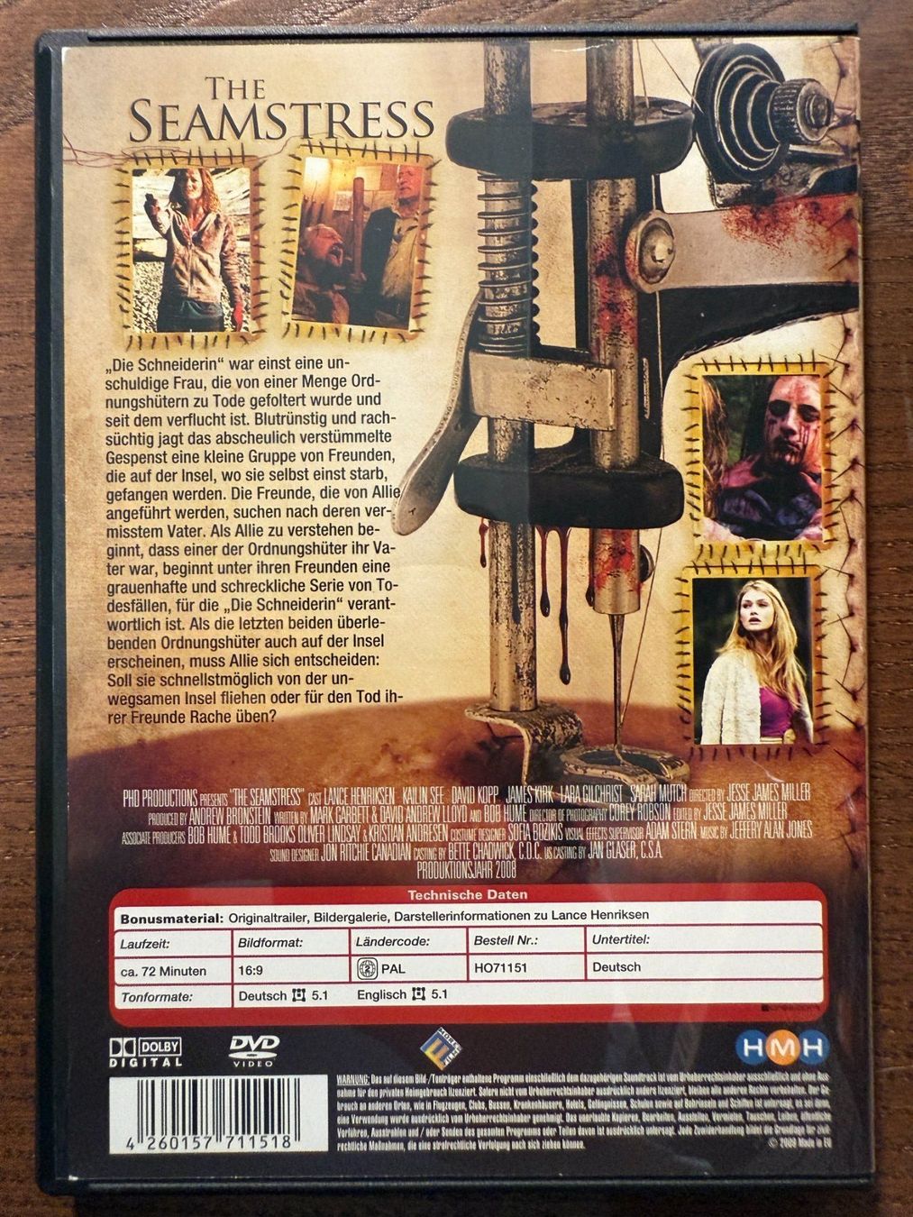 Tutti i DVDs: The Seamstress – Usato da Zürich venduto da FilmFreunde 1