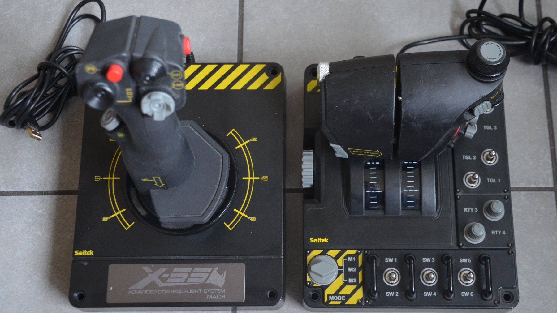 Saitek Controller: Saitek Pro Flight X-55  Rhino 43215 – Gebraucht aus Collonges von arashee