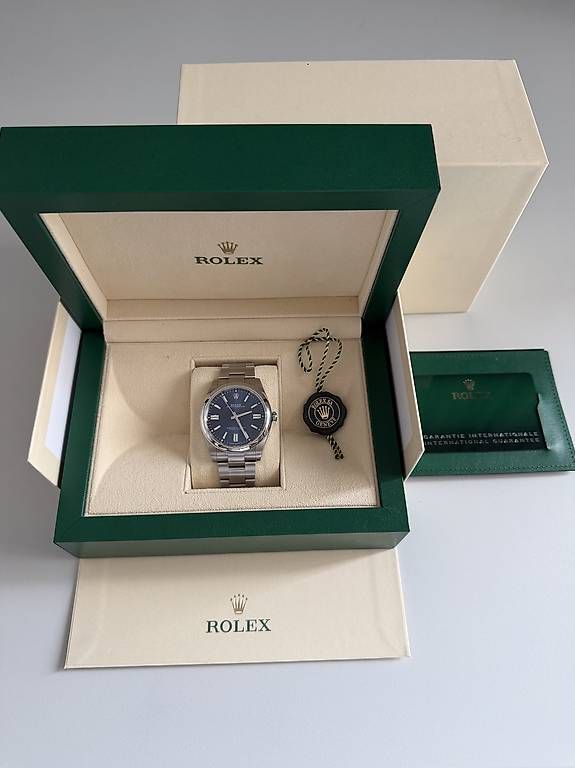 Rolex Orologi: Rolex Oyster Perpetual 41 Blau – Usato da Zürich venduto da timeio-swapwatch 1