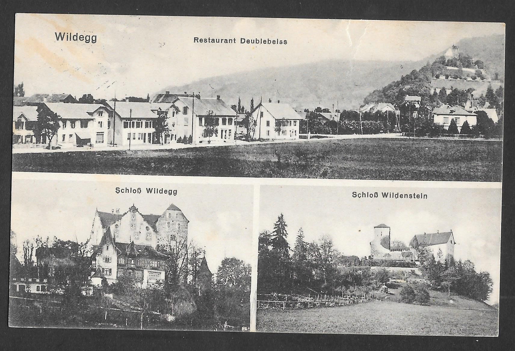 Cartes postales: Wildegg 3 Bilder mit Restaurant Deublebeiss – D'occasion à Olten par clotaldi