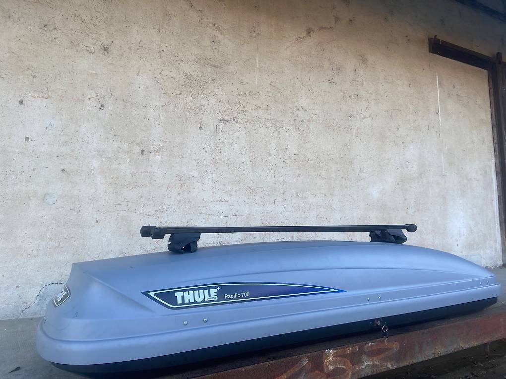 Box da tetto: XXL Dachbox Thule Pacific 700 mit oder ohne Träger – Usato da Leuzigen venduto da Doppelrad 1